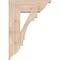 Ekena Millwork Merced Traditional Smooth Bracket w/ Offset Brace, Douglas Fir, 7 1/2"W x 20"D x 28"H BKT0806X20X28MRC01SDF - alternate 2